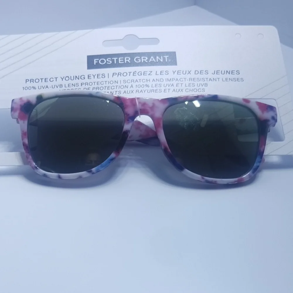 Foster Grant Marble Pink and Blue Sunglasses For Kids